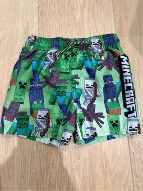 Minecraft Swim Shorts sz 4/5